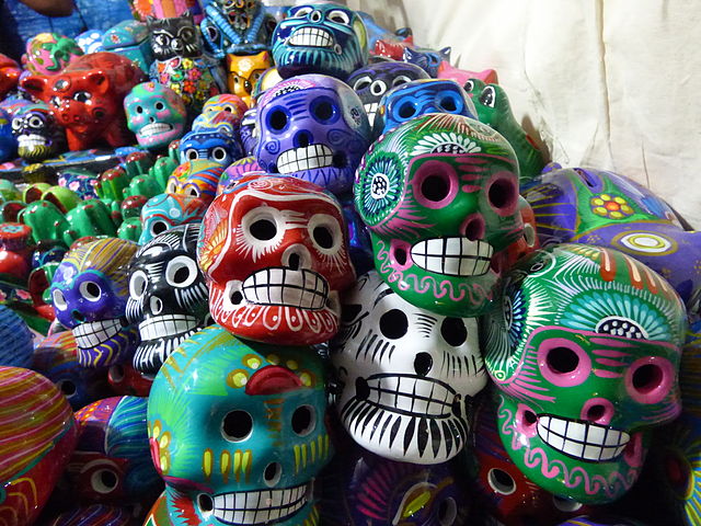 Mexican sugar skulls are very colorful