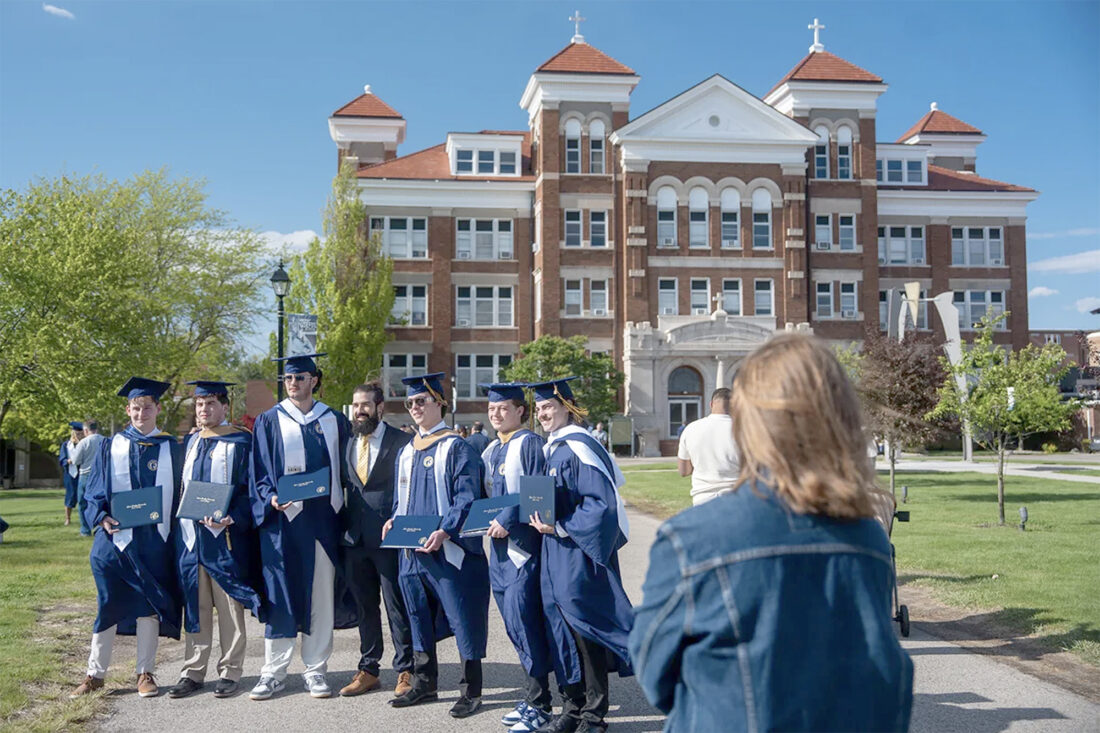 Graduates at the Siena College graduation